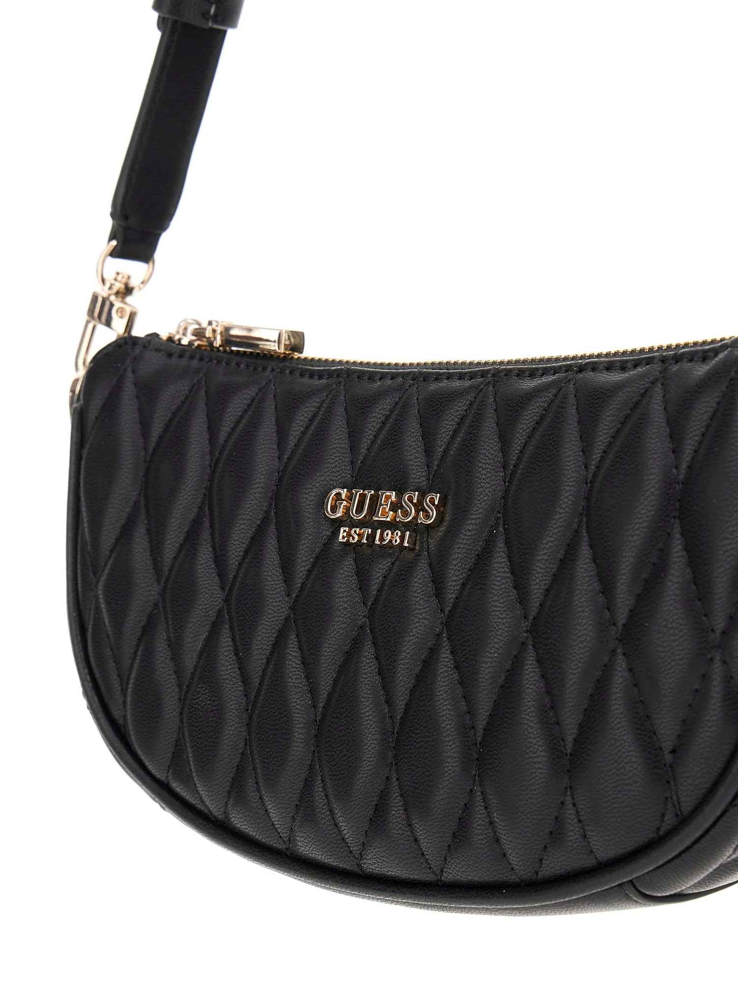 GUESS HWQG8122720 VALLA MINI TOP ZIP SHLDR BAG Woman Schultertasche black - Image 5