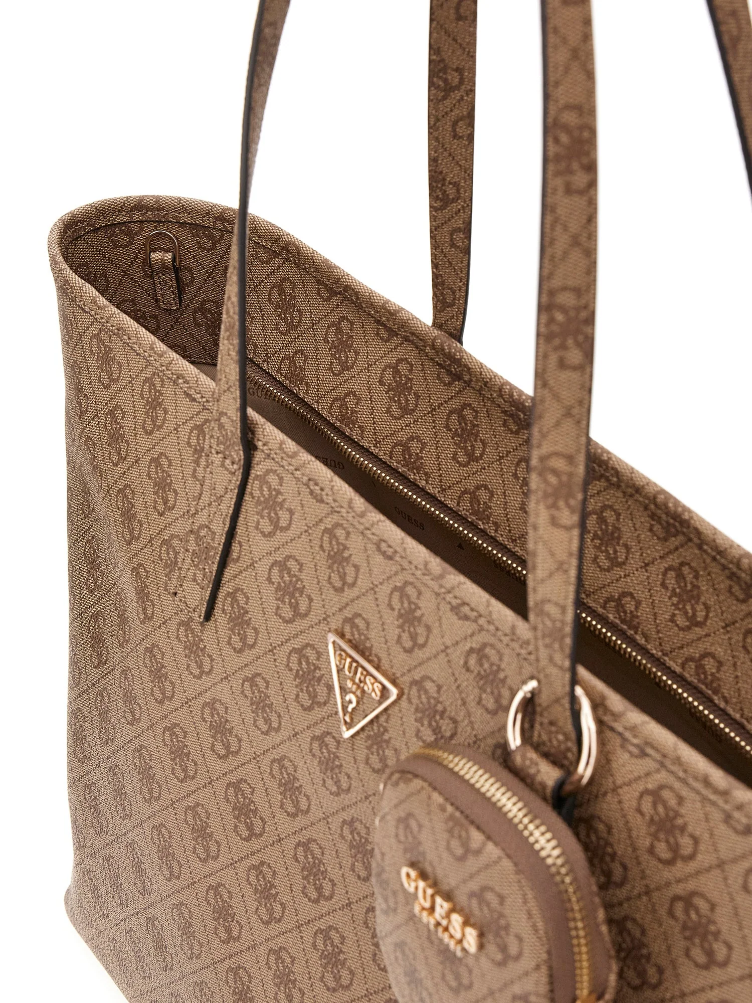 GUESS HWSL7124240 POWER PLAY II LARGE TECH TOTE Woman Shopper latte logo - Image 3
