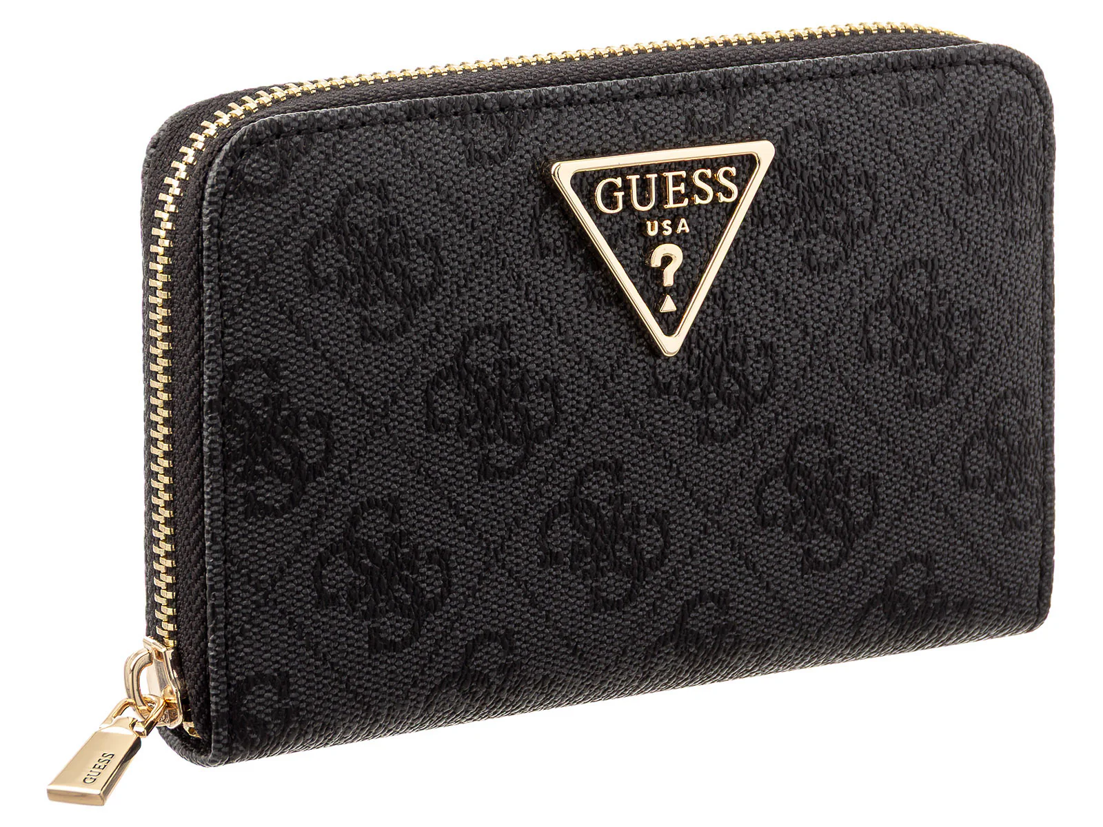 GUESS SWSG7459140 LAUREL II SLG MED ZIP AROUND Woman Portmonnaies coal logo - Image 2