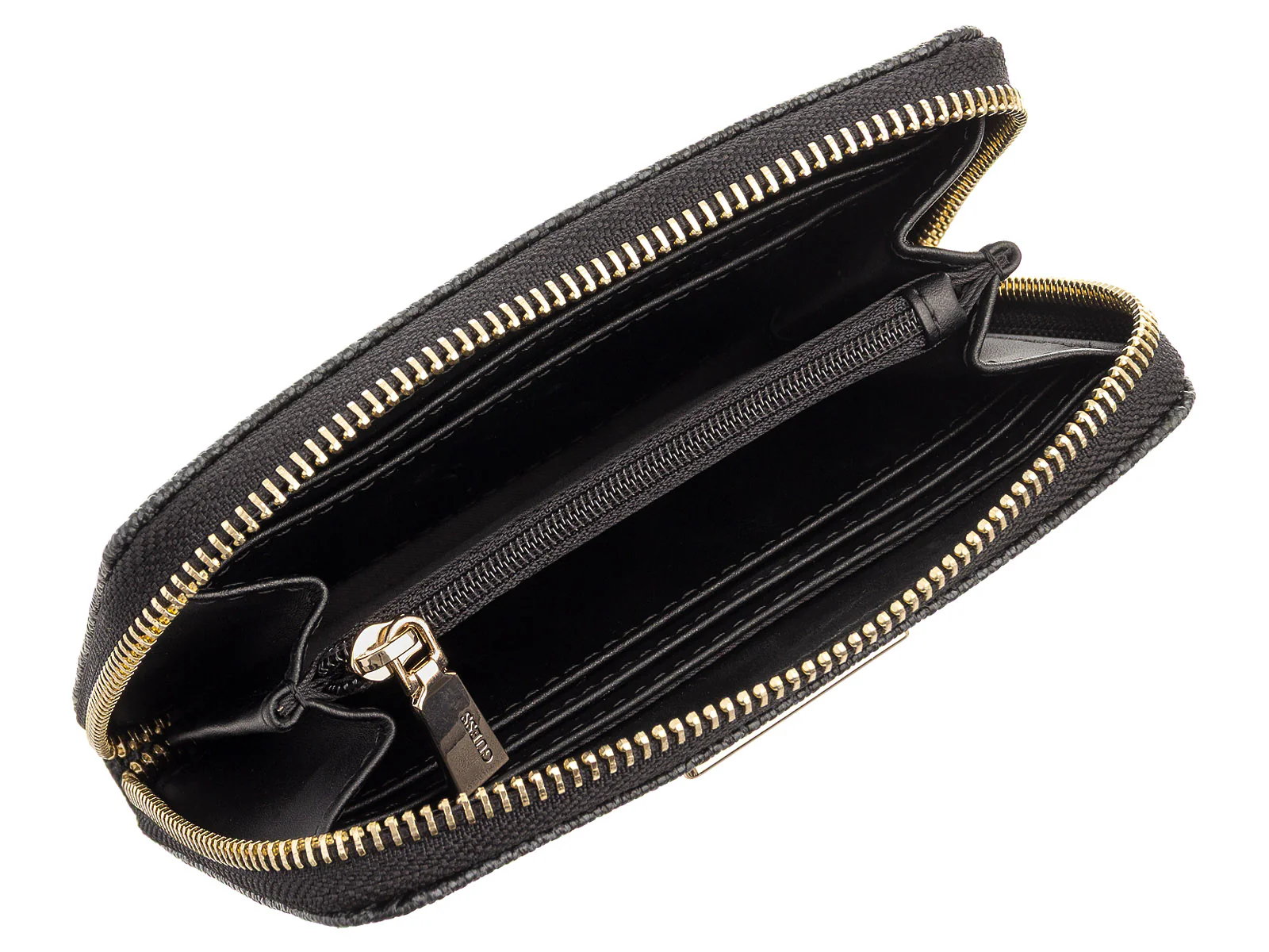 GUESS SWSG7459140 LAUREL II SLG MED ZIP AROUND Woman Portmonnaies coal logo - Image 6