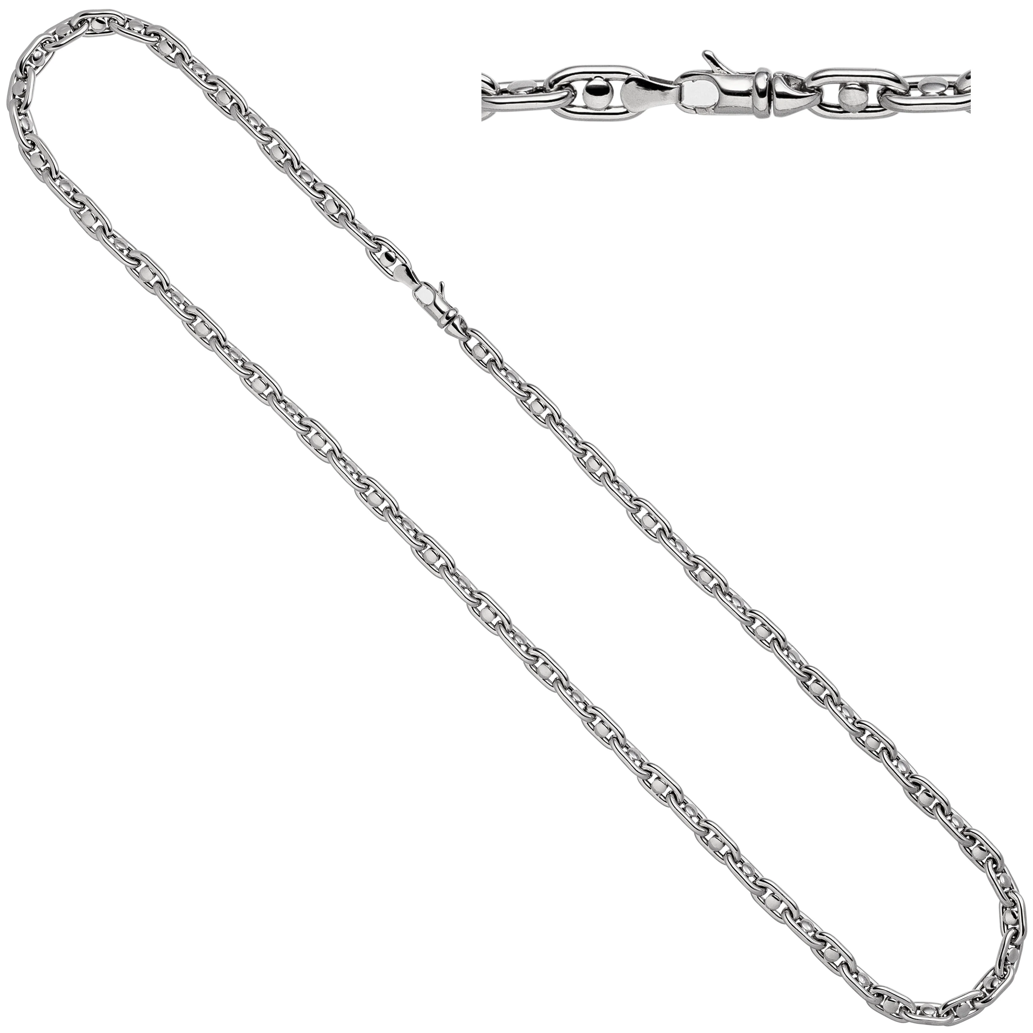 Halskette Kette 585 Gold Weißgold 55 cm Goldkette Fantasiekette