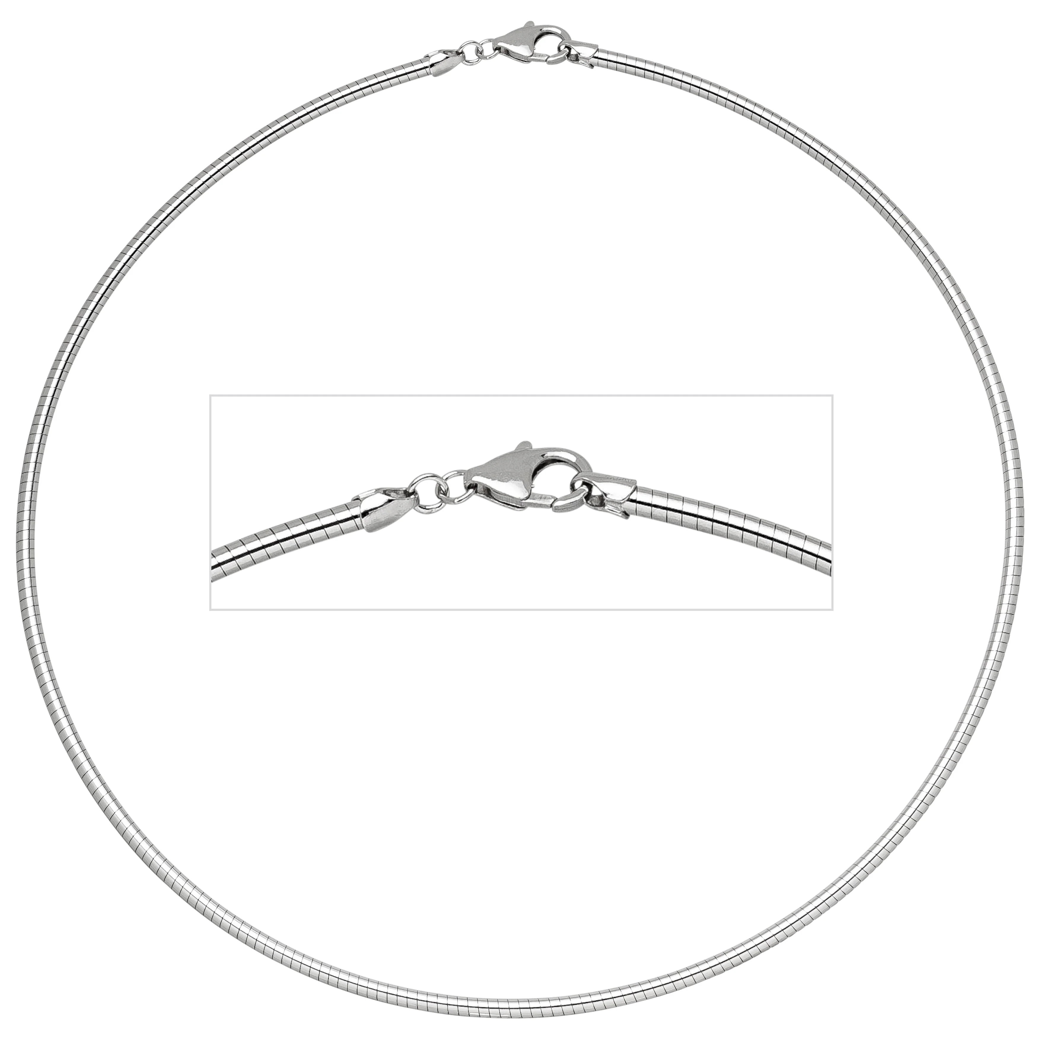 Halsreif 925 Sterling Silber 2,8 mm 50 cm Kette Halskette Silberhalsreif - Image 2