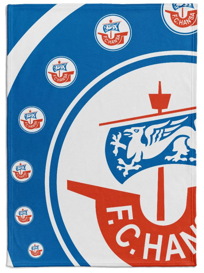 Hansa Rostock Fleecedecke F.C. Hansa 150x200cm