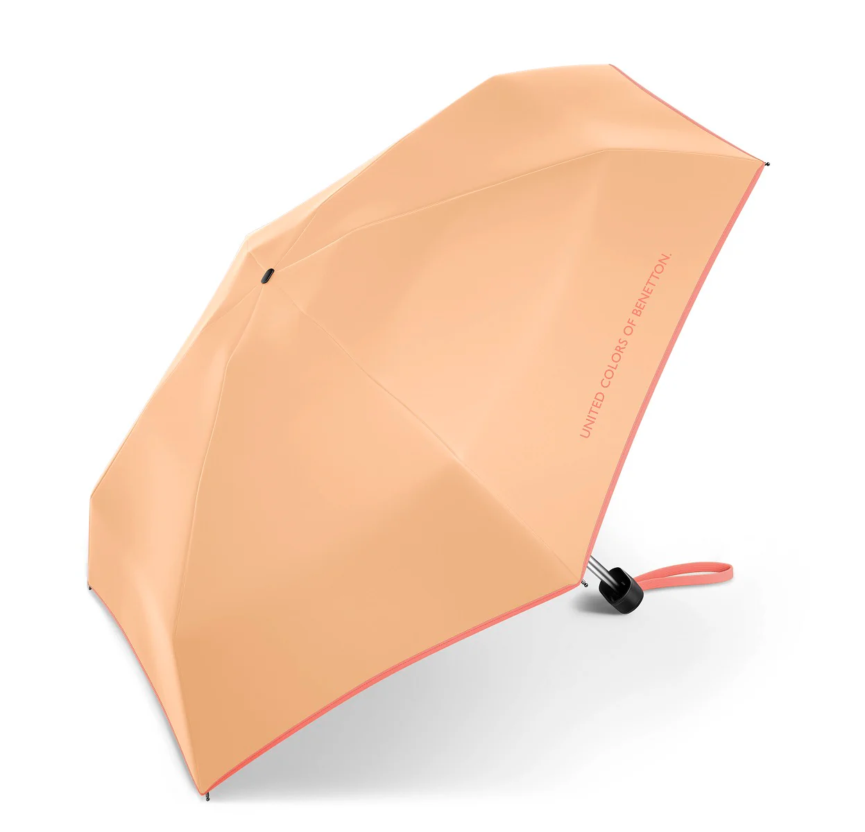 Happy Rain Benetton Ultra Mini Flat Manuell Taschenschirm peach fuzz