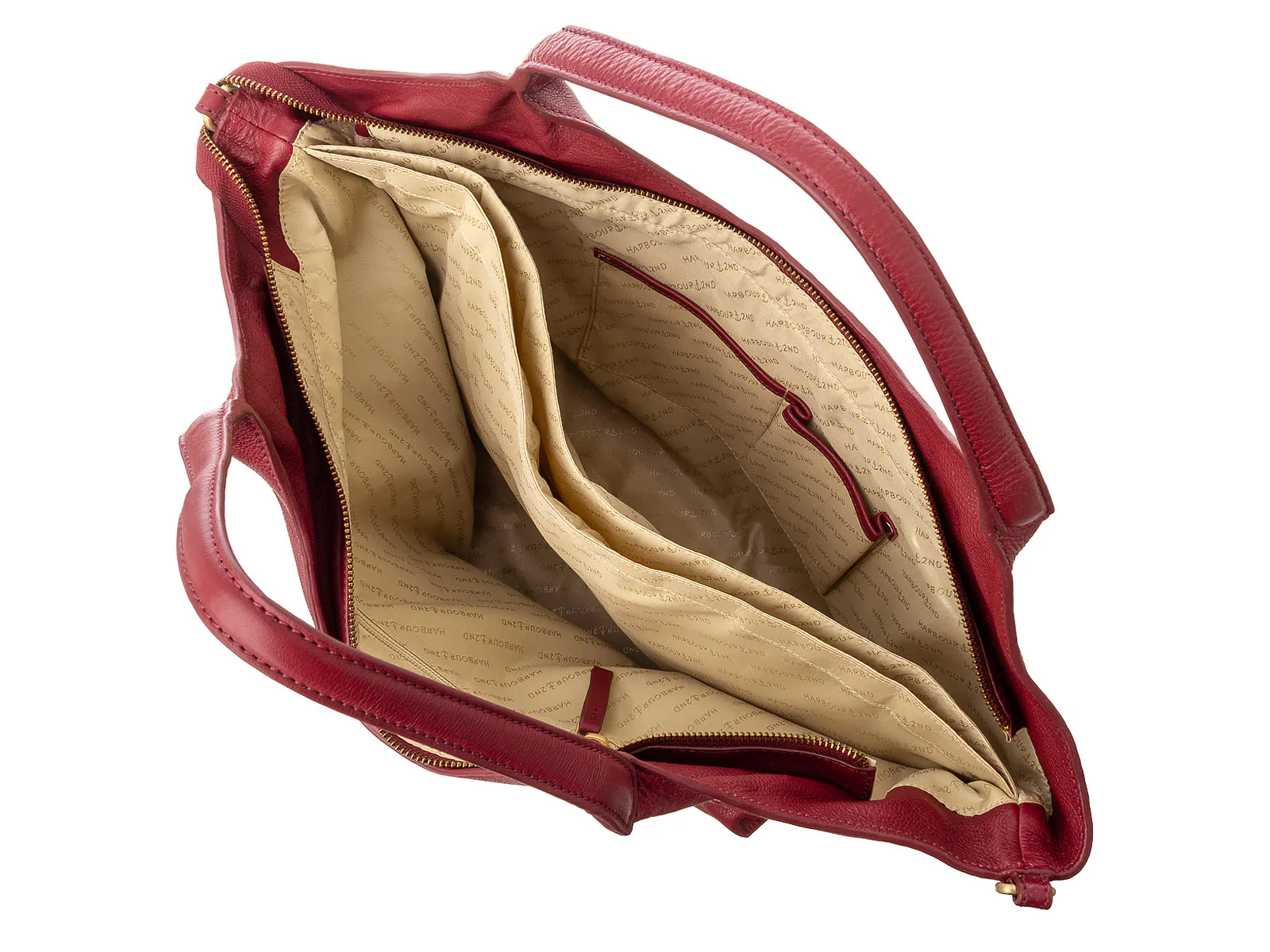 Harbour 2nd Justpure FJP.13759 Totebag style fjp Raffaella Leder Shopper wine - Image 5
