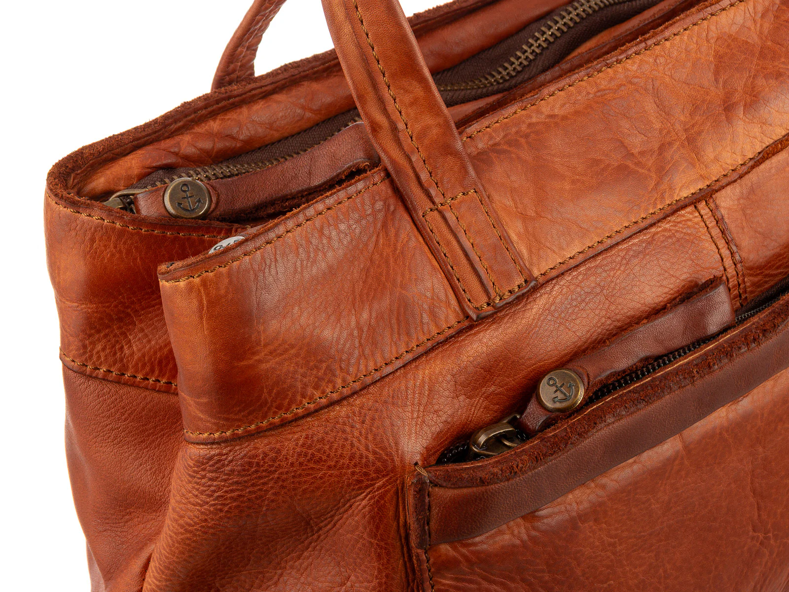 Harbour 2nd UP.13394 Zea Urban Poets Leder Shopper cognac - Image 6