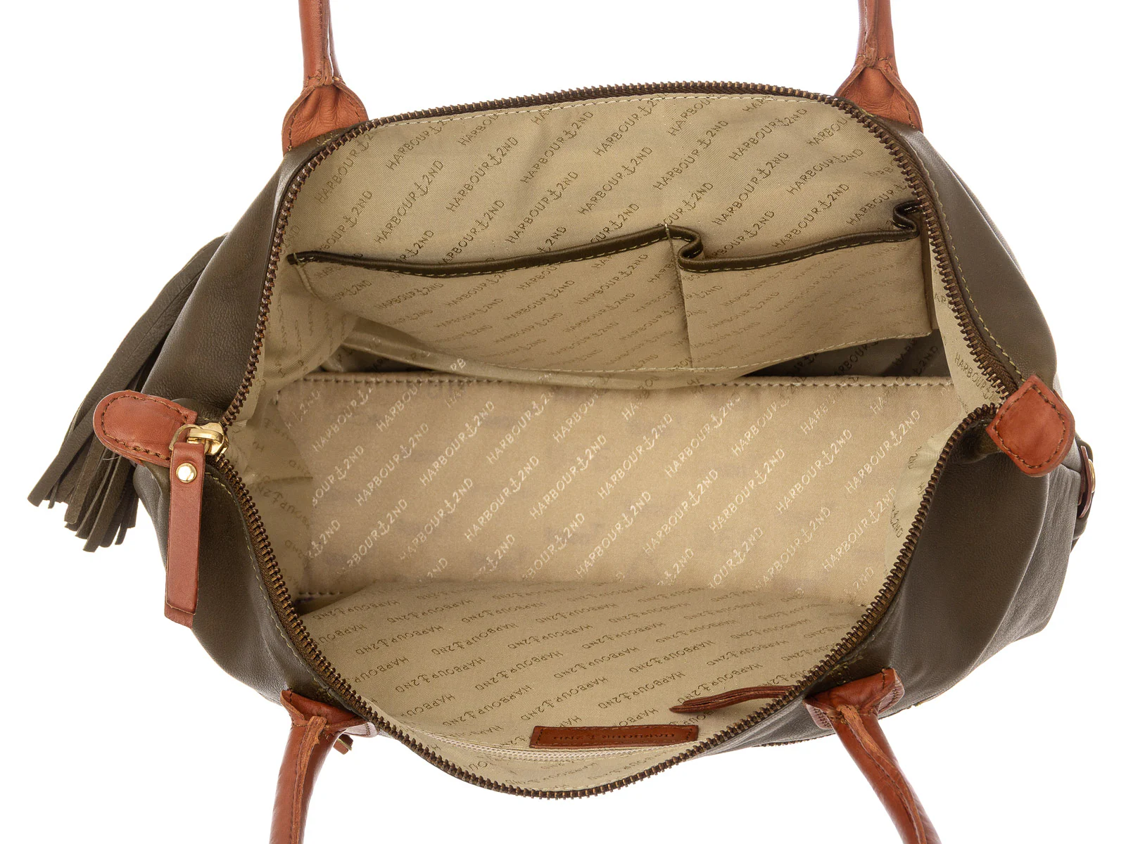 Harbour 2nd VM.15109 Totebag style vm Lucia L olive - Image 2