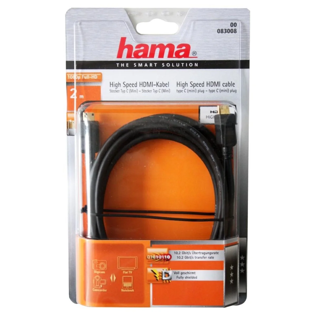 HDMI-Kabel Stecker Typ C (Mini) auf Typ C (Mini) - Image 3
