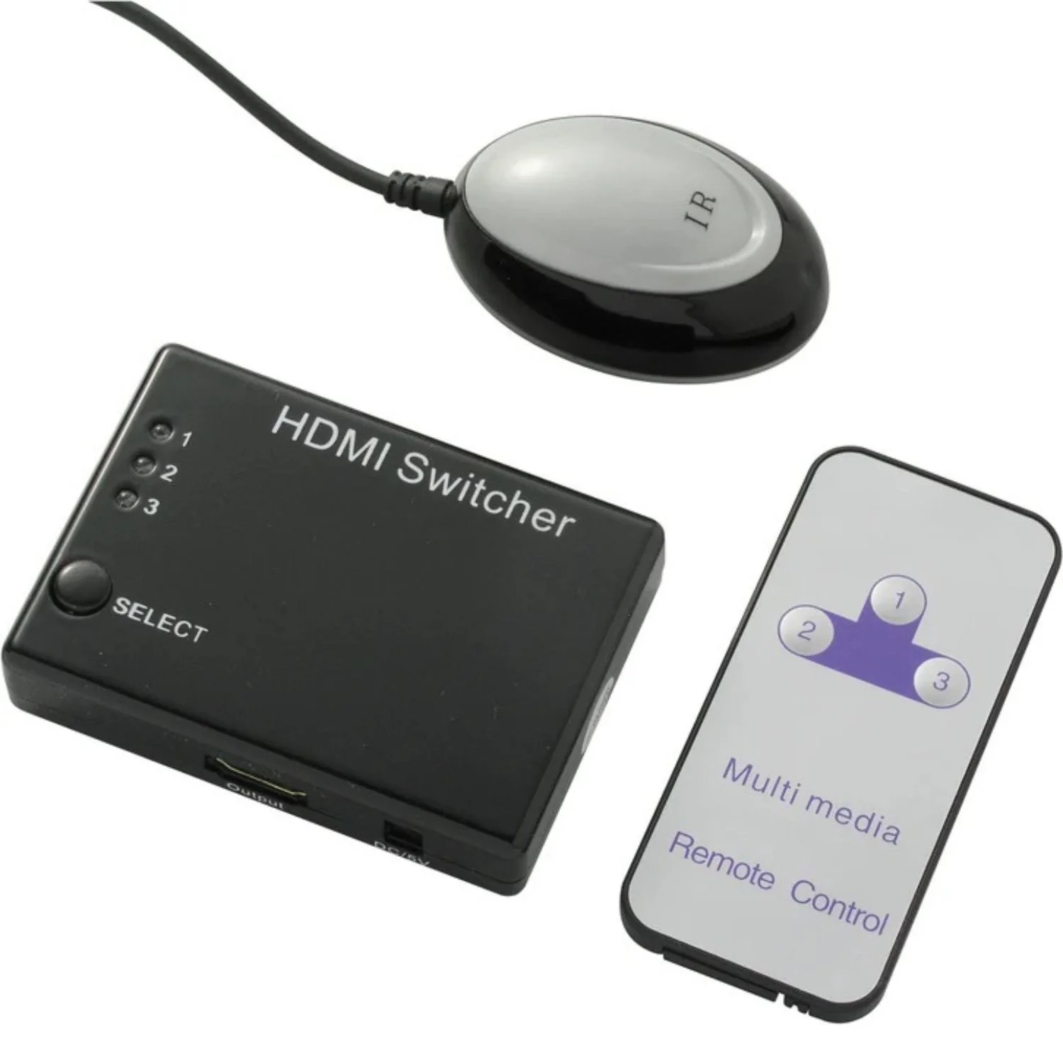 HDMI Umschalter 3in1 Automatisch IR + Fernbedienung - Image 2