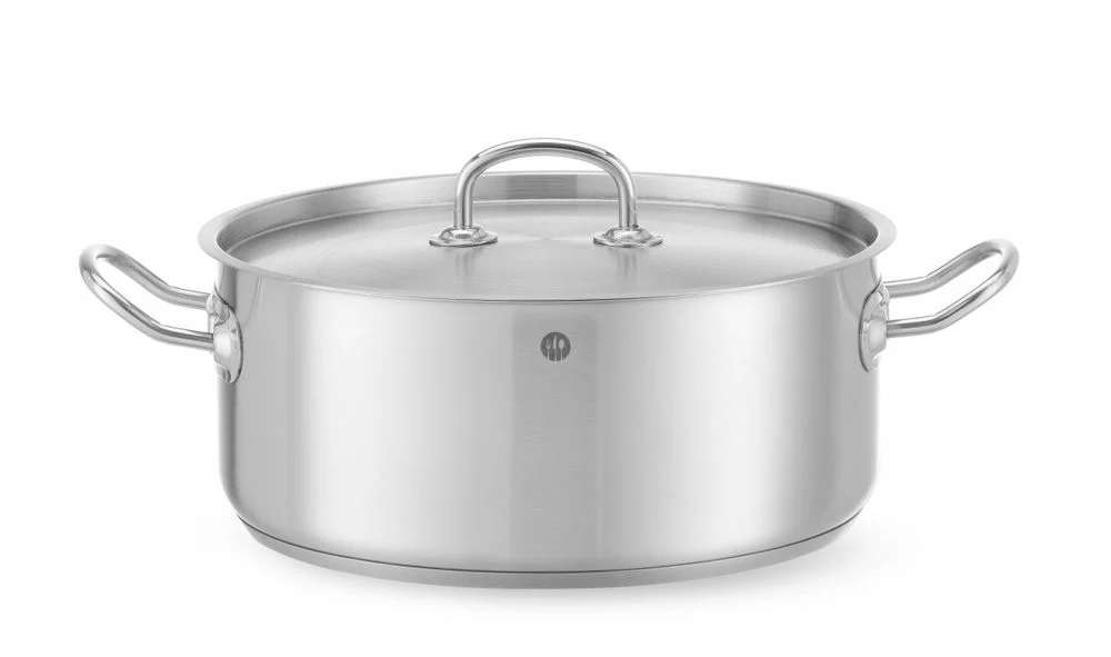 HENDI Bratentopf - mit Deckel, Kitchen Line, 7,3L, ⌀280x(H)120mm - Image 2