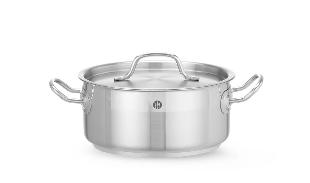 HENDI Kochtopf, niedrig - mit Deckel, Profi Line, 2,8L, ⌀200x(H)90mm - Image 4
