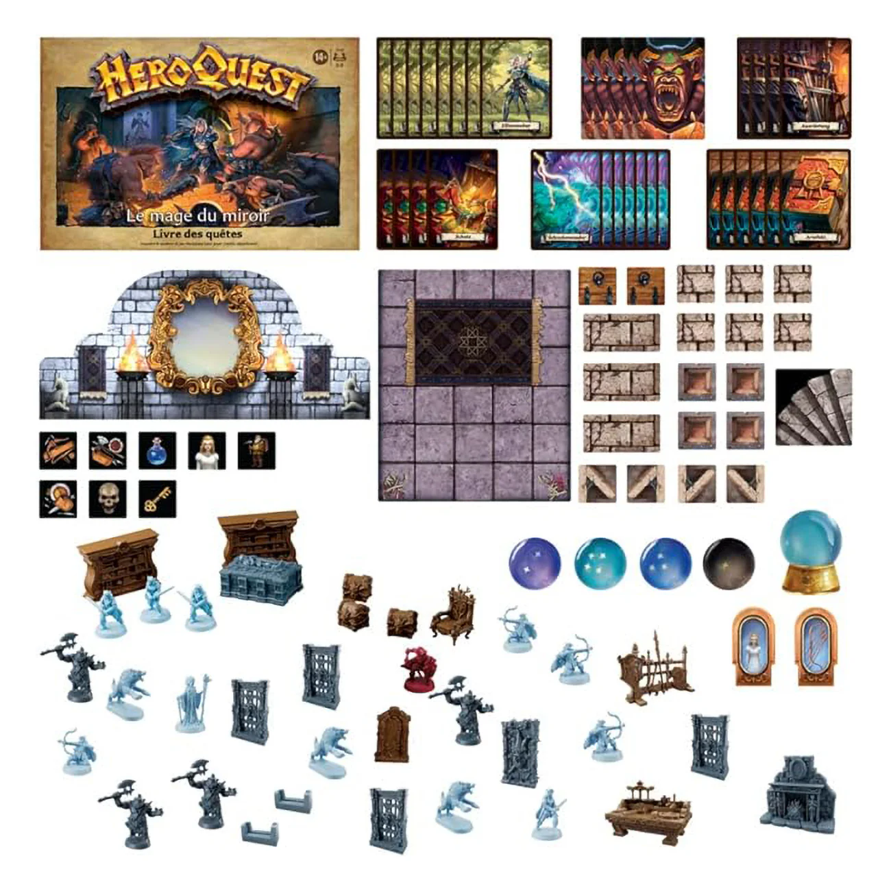Hasbro HeroQuest Die Spiegelmagierin Expansion mehrfarbig, Brettspiel, 14 Jahre - Image 4