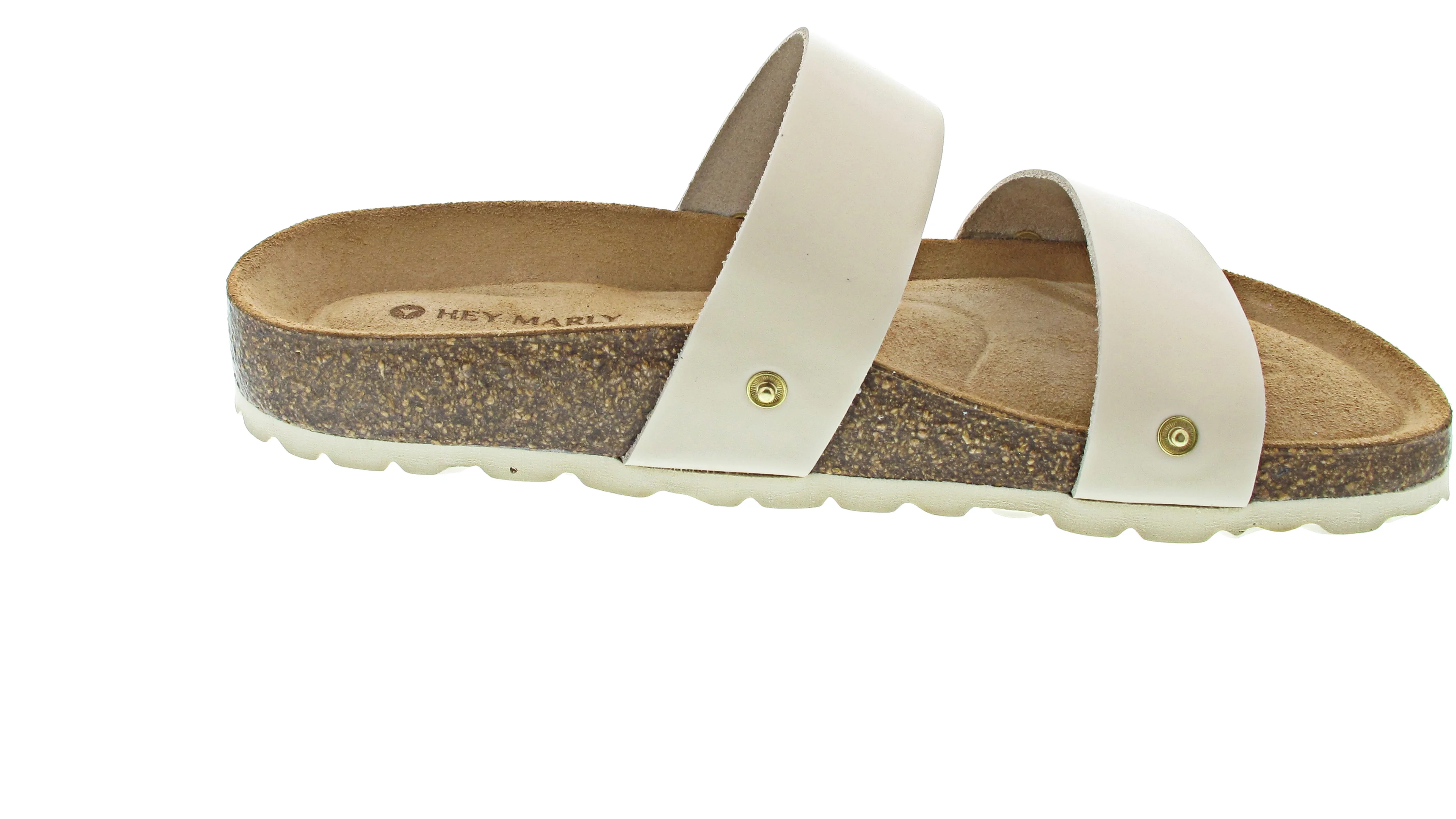 Hey Marly Casual Cork Crema Pantolette Beige - Image 14