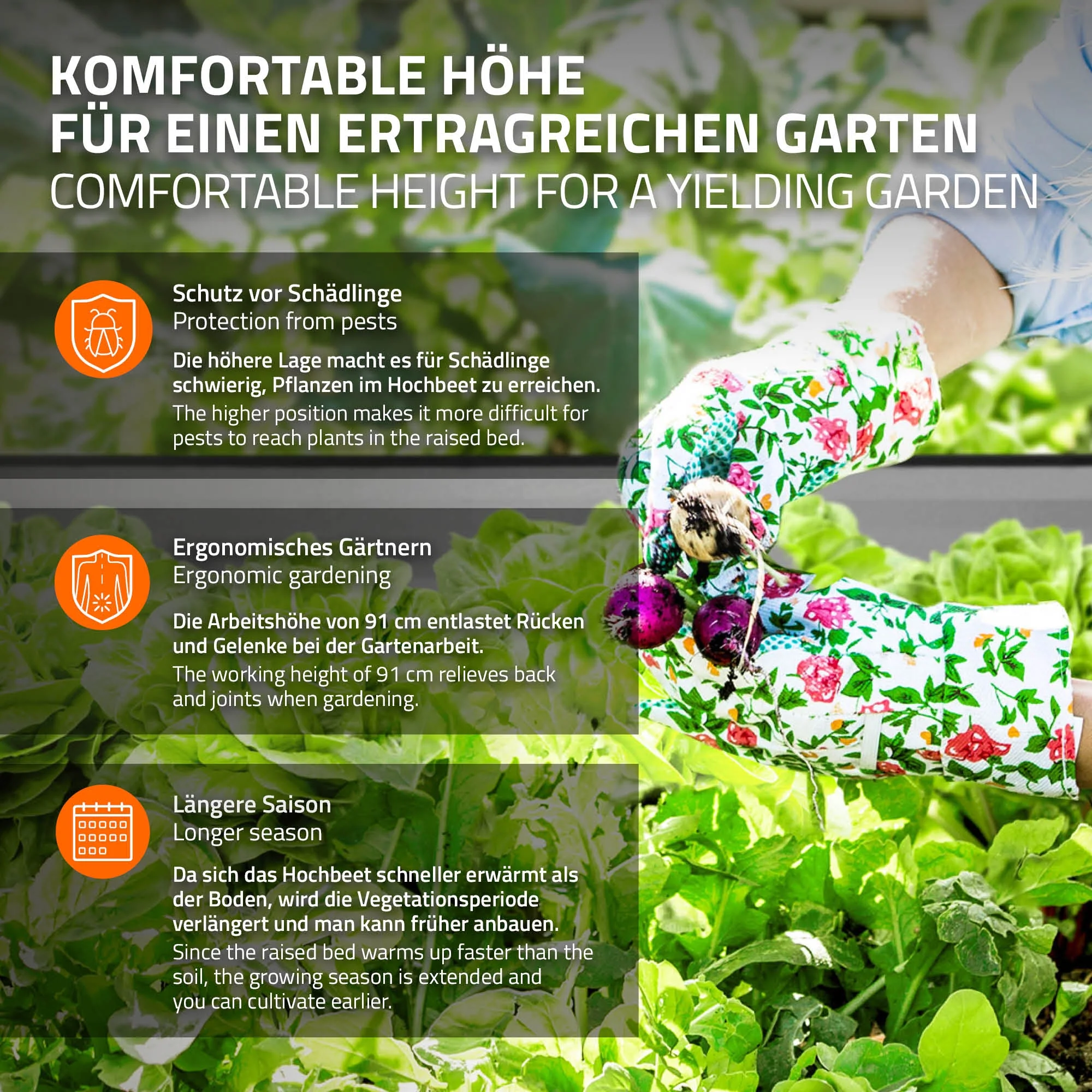 Hochbeet 250x50x91 cm Anthrazit aus WPC ML-Design - Image 4