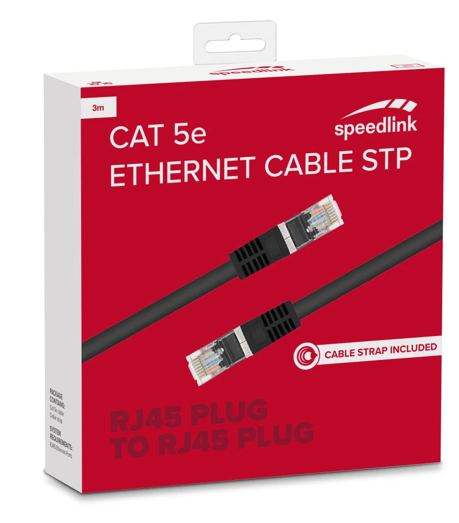 HQ CAT 5e Netzwerk-Kabel STP 3m