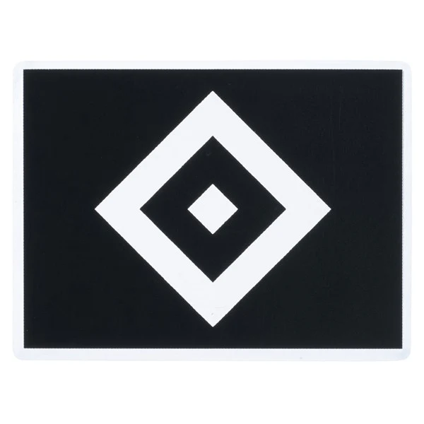 HSV Aufkleber transparent schwarz "Raute"