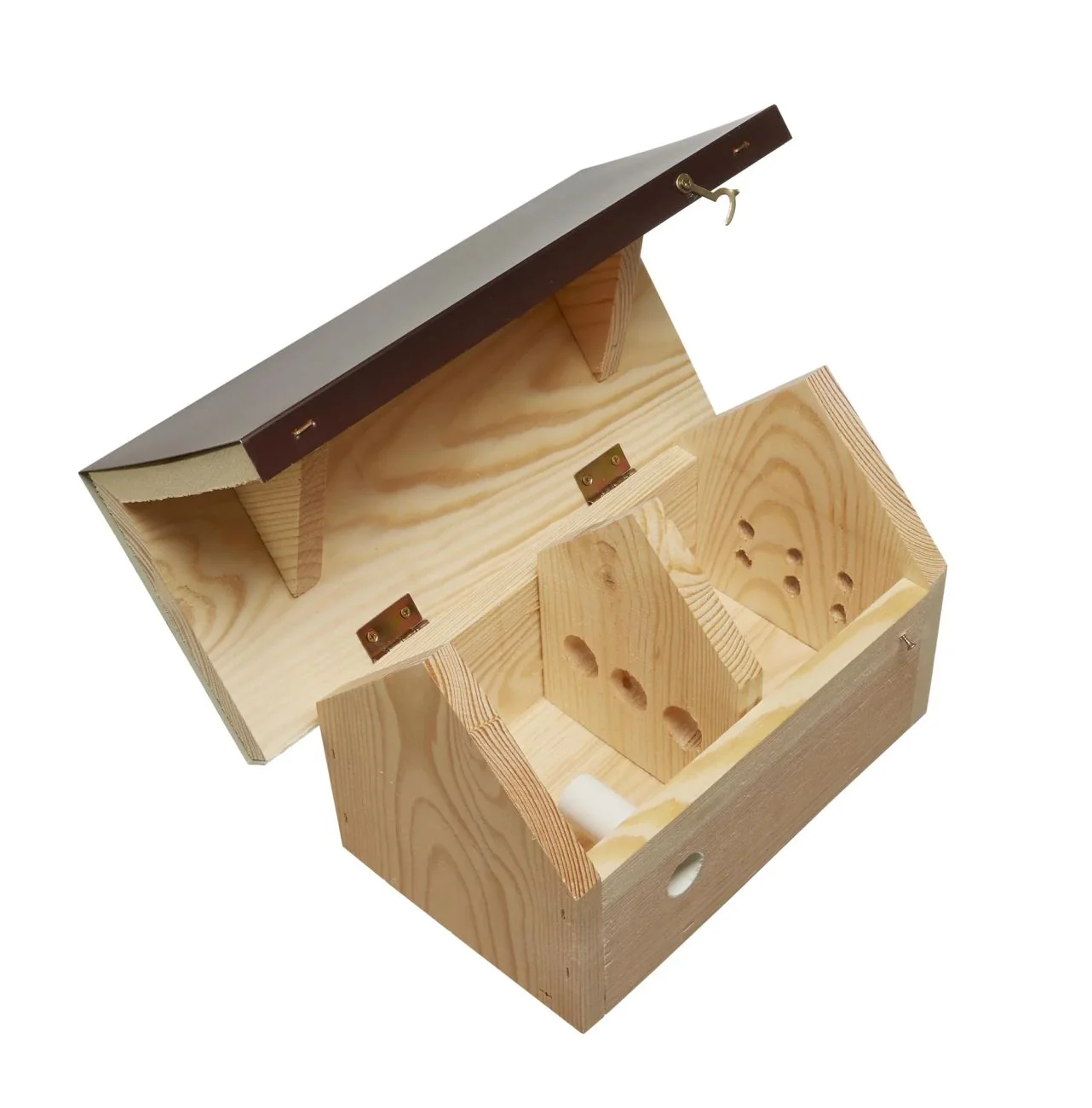 Hummelhaus aus Holz mit Zinkdach – Schutz und Unterschlupf für Hummeln im Garten - Image 3