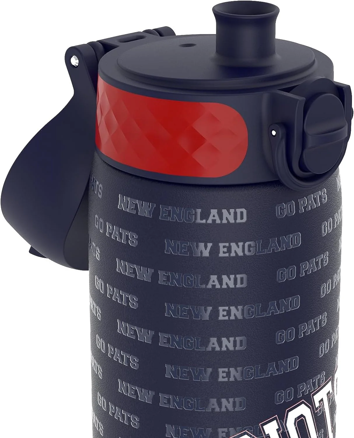 ION8 New England Patriots NFL schmale auslaufsichere Wasserflasche, Edelstahl 600ml - Image 3