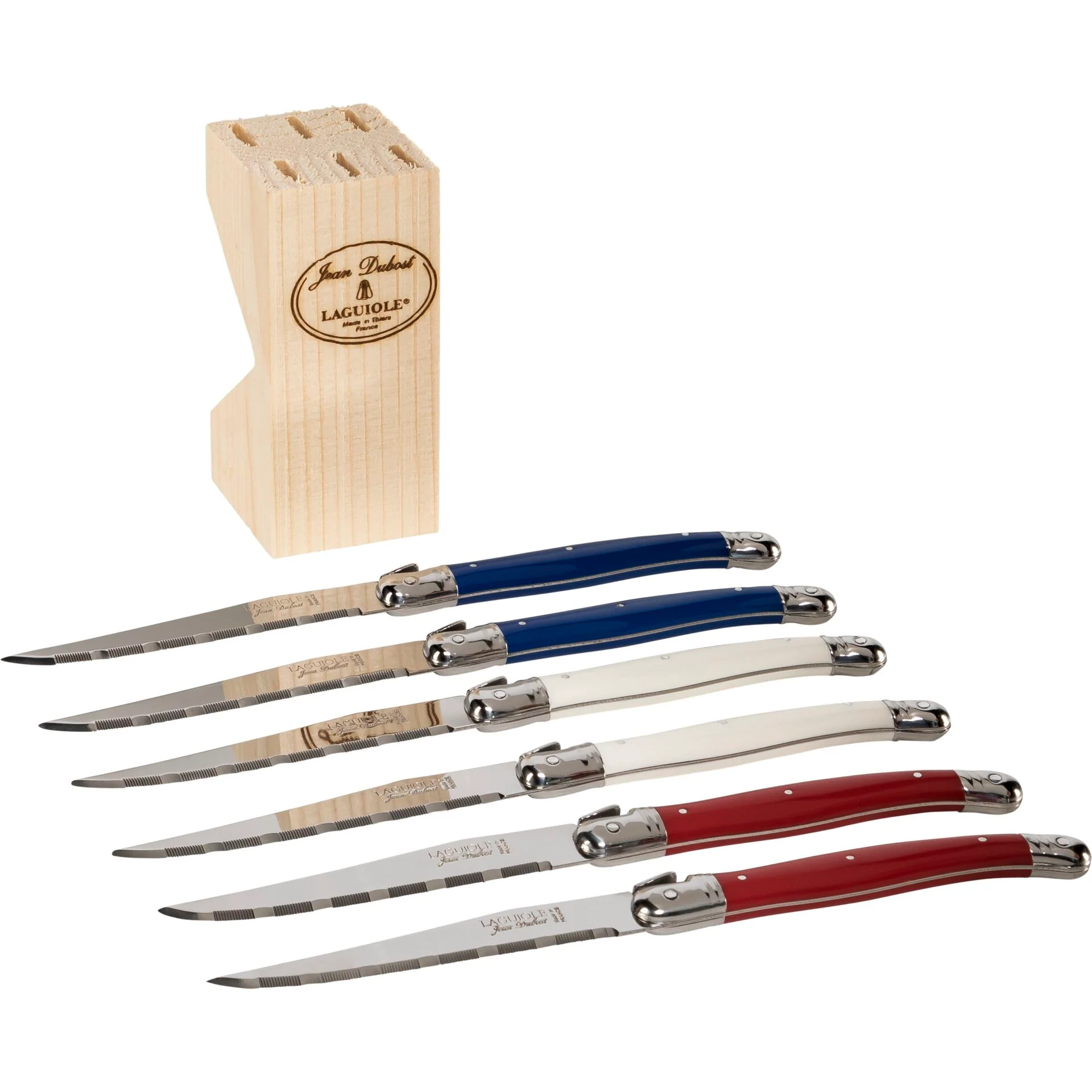 Jean Dubost Laguiole Messer Set 6 tlg., gemischt