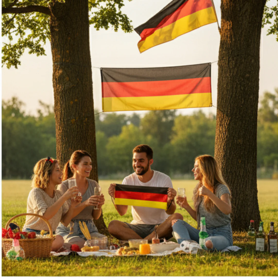 JUNG Auszieh Banner Deutschland Fan Fußball WM 2026 Weltmeisterschaft Fahne Flagge Fanartikel - Image 4