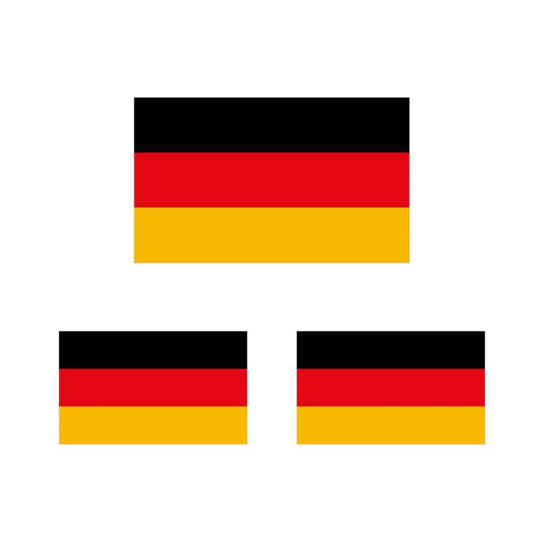 JUNG Auto Fanfolie Set Deutschland 3 teilig WM 2026 Fanartikel Fußball Weltmeisterschaft 90x60 cm