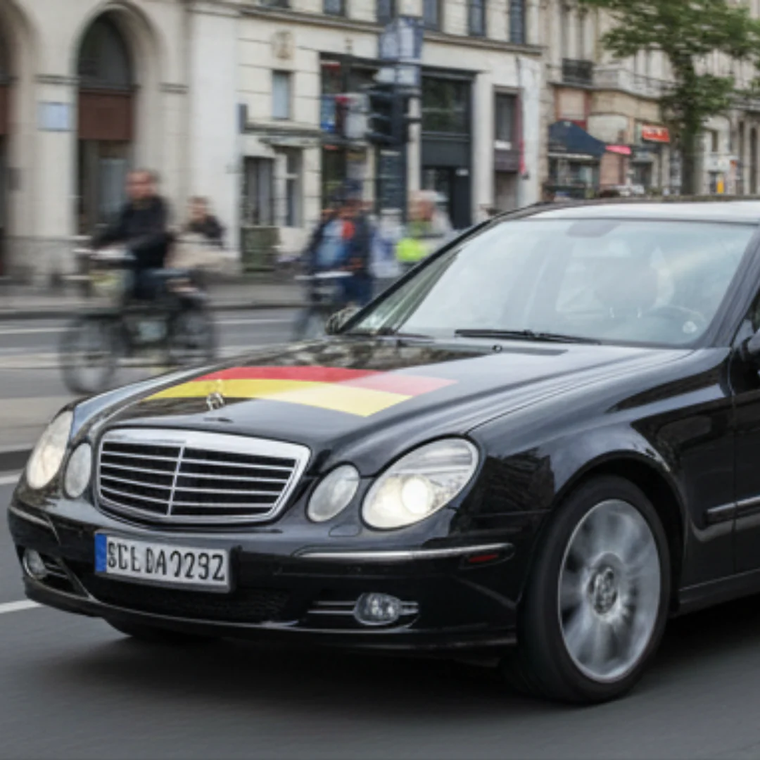 JUNG Auto Fanfolie Set Deutschland 3 teilig WM 2026 Fanartikel Fußball Weltmeisterschaft 90x60 cm - Image 2