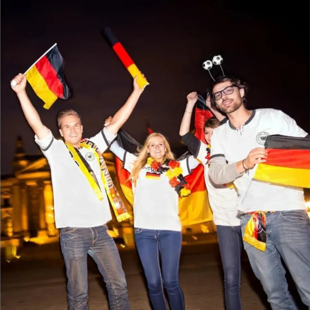 JUNG Bandana Deutschland Fan Fußball WM 2026 Weltmeisterschaft Fahne Flagge Fanartikel Kopftuch - Image 3