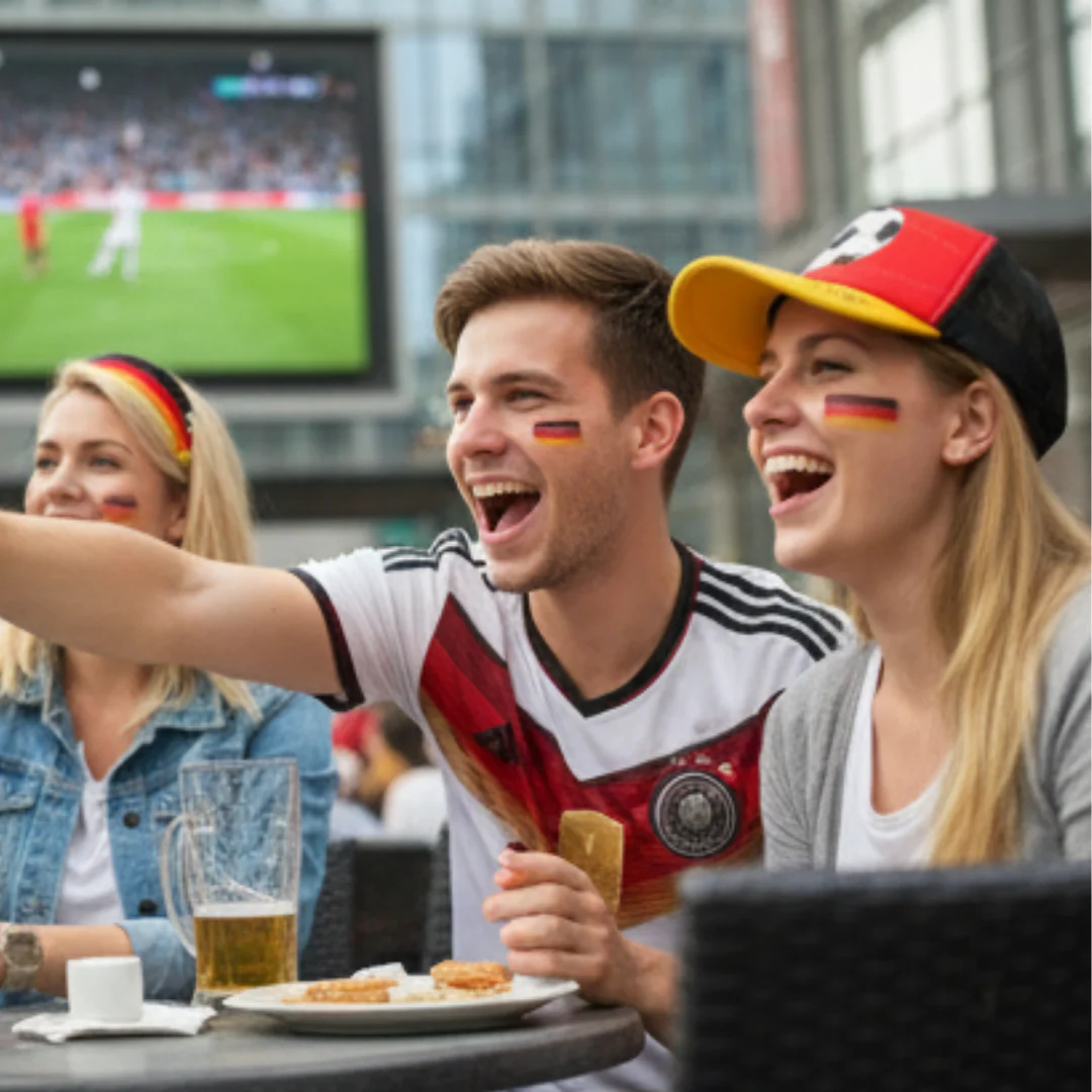 JUNG Cappy Kappe Deutschland Fan Fußball WM 2026 Weltmeisterschaft Fahne Flagge Fanartikel Baseball - Image 3