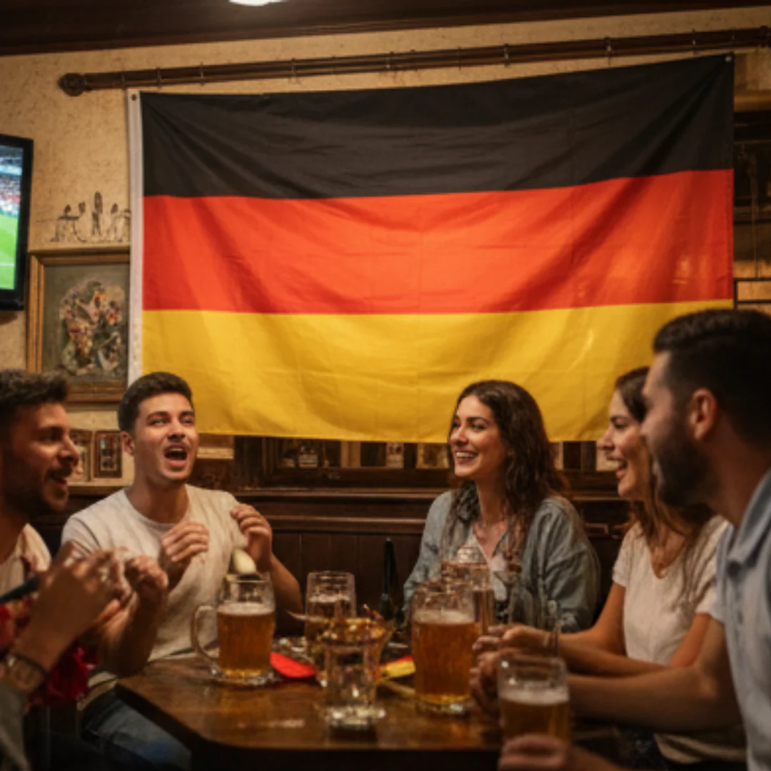 JUNG Deutschland Fahne 60x90 cm Fanartikel Fußball WM 2026 Weltmeisterschaft Flagge Banner - Image 3