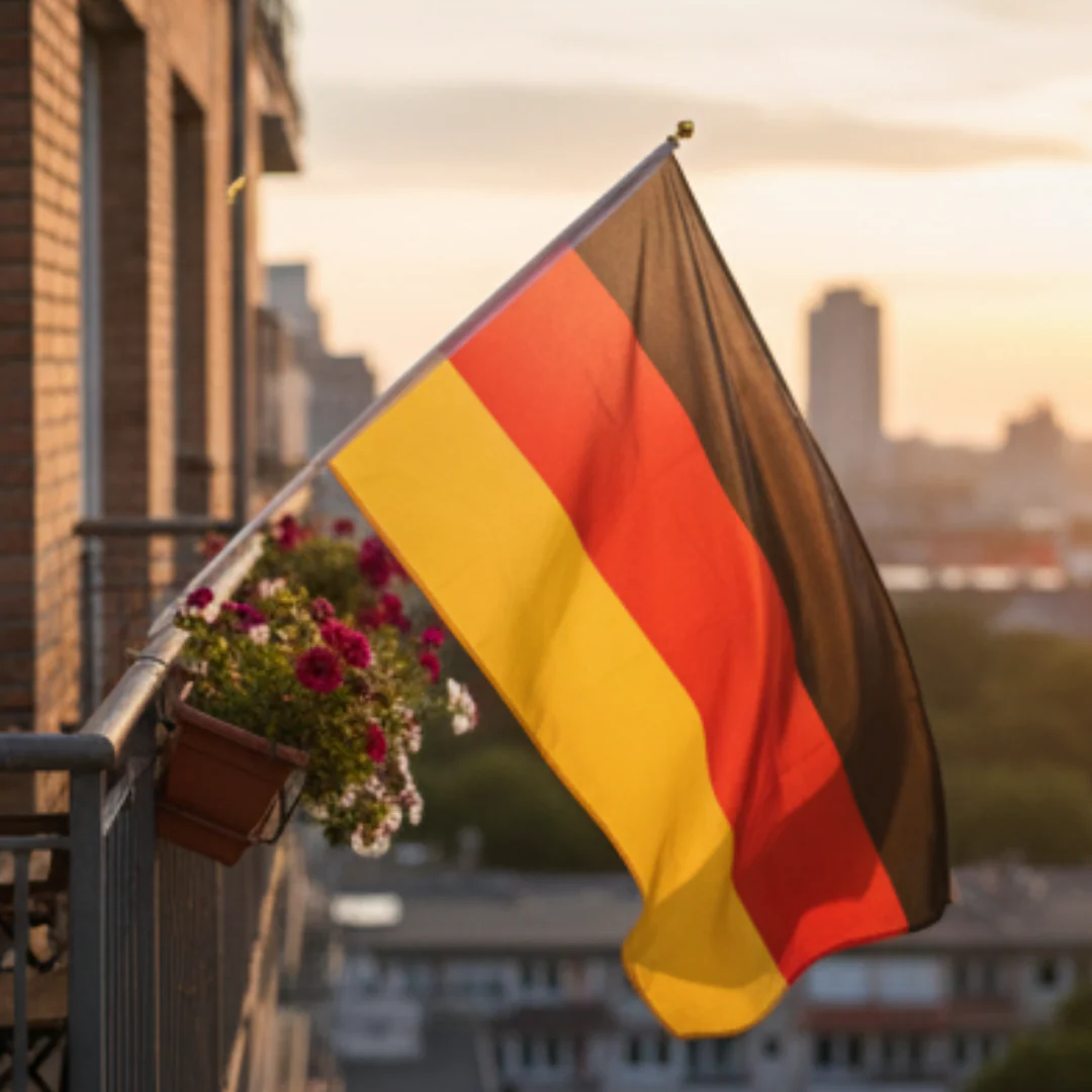 JUNG Deutschland Fahne 60x90 cm Fanartikel Fußball WM 2026 Weltmeisterschaft Flagge Banner - Image 4