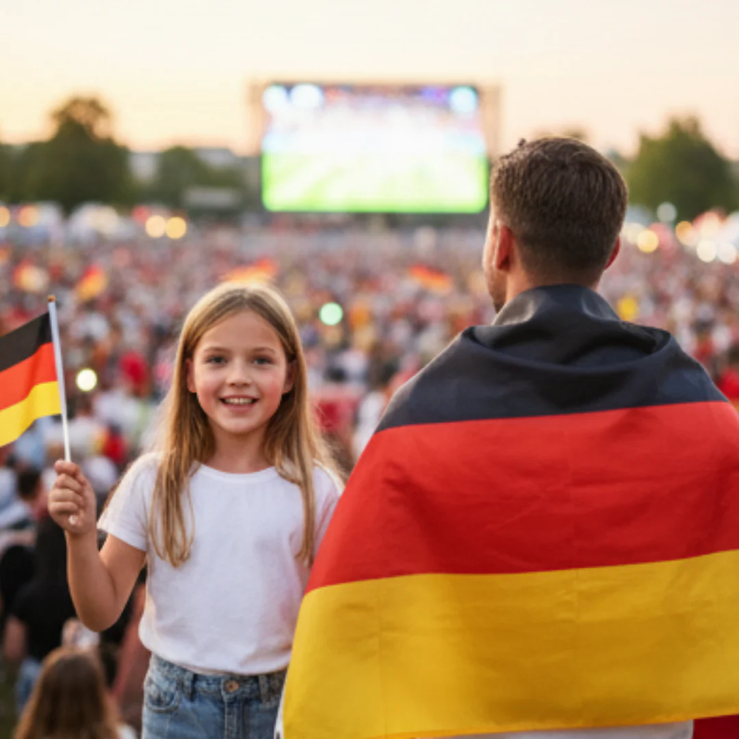JUNG Deutschland Fahne 60x90 cm Fanartikel Fußball WM 2026 Weltmeisterschaft Flagge Banner - Image 5