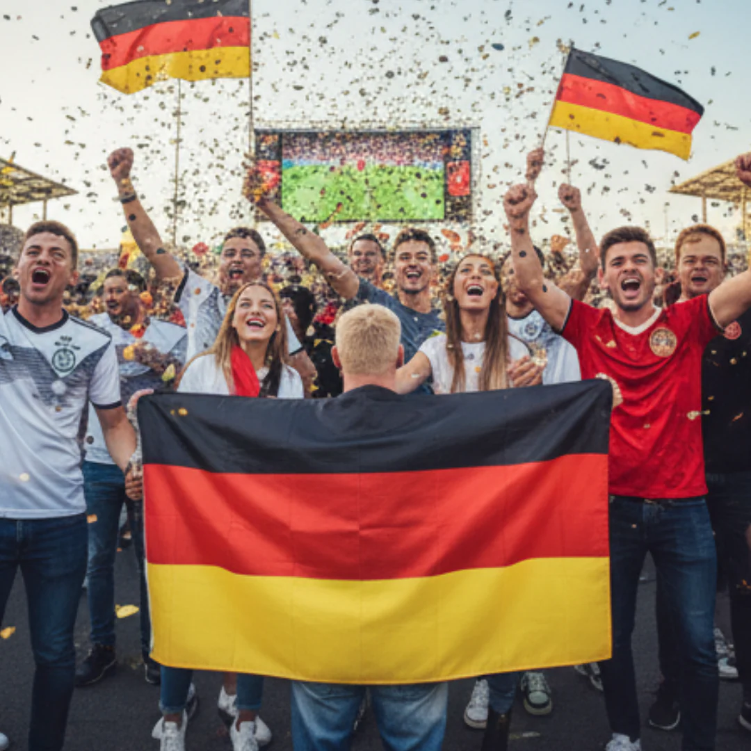JUNG Deutschland Fahne 90x150 cm Fanartikel Fußball WM 2026 Weltmeisterschaft große Flagge - Image 2