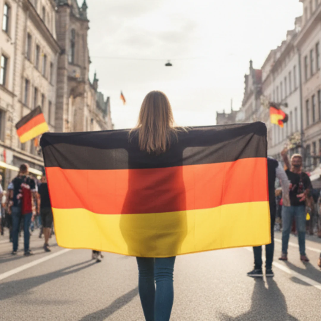 JUNG Deutschland Fahne 90x150 cm Fanartikel Fußball WM 2026 Weltmeisterschaft große Flagge - Image 4