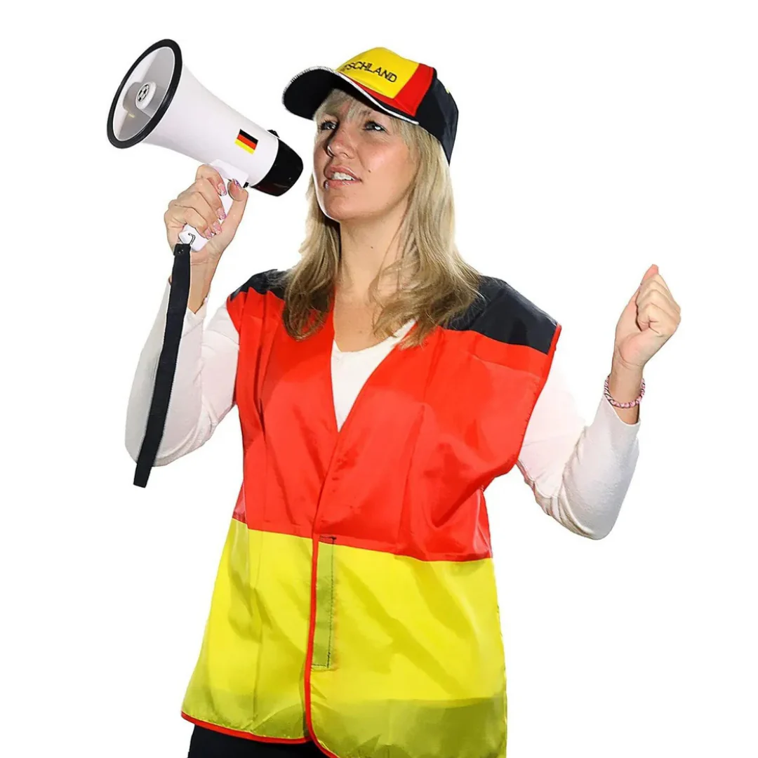 JUNG Fan Weste Deutschland Fußball WM 2026 Weltmeisterschaft Fahne Flagge Fanartikel Weste Kleidung - Image 2
