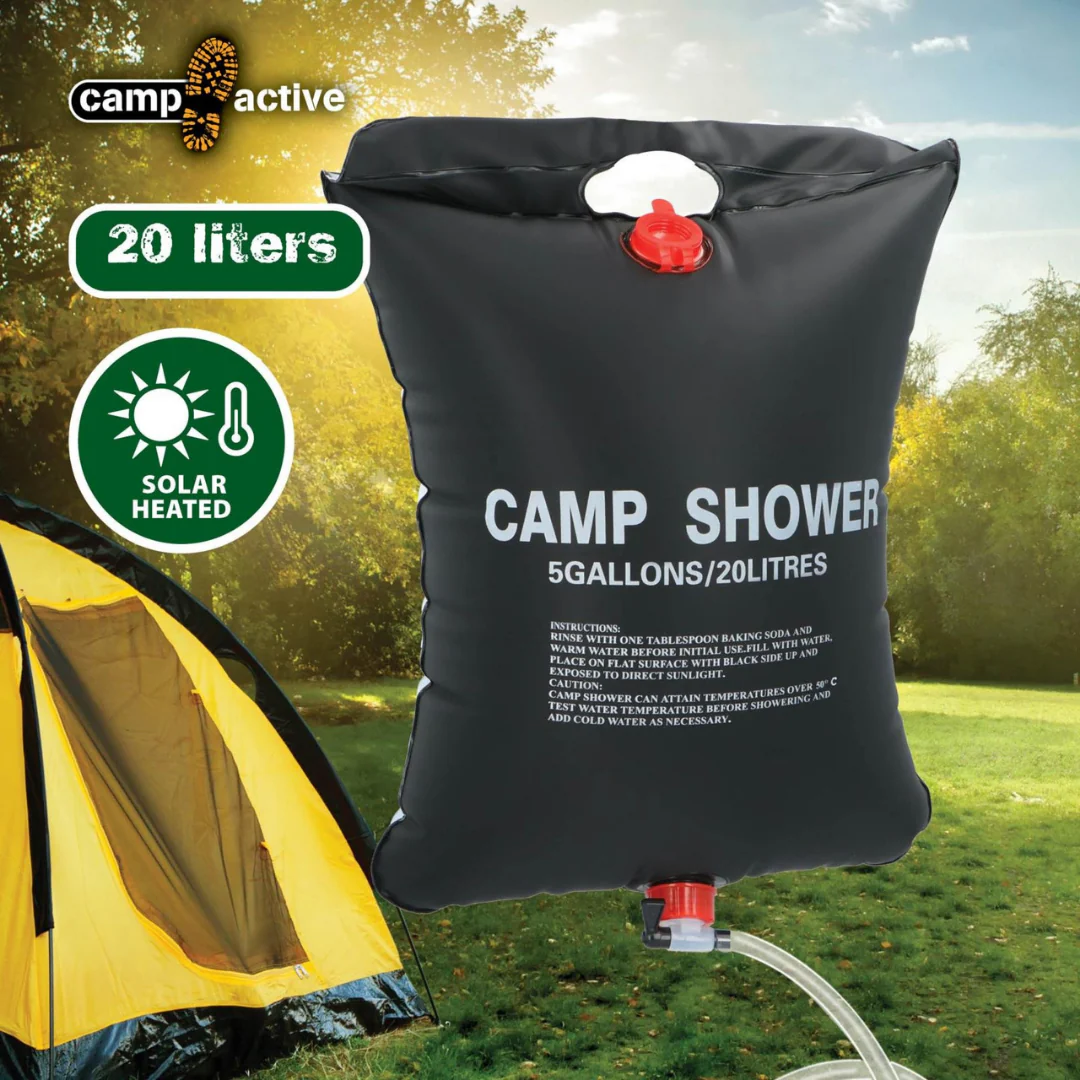 JUNG Mobil Solar Campingdusche 20L Dusche Gartendusche Außendusche Duschset - Image 3