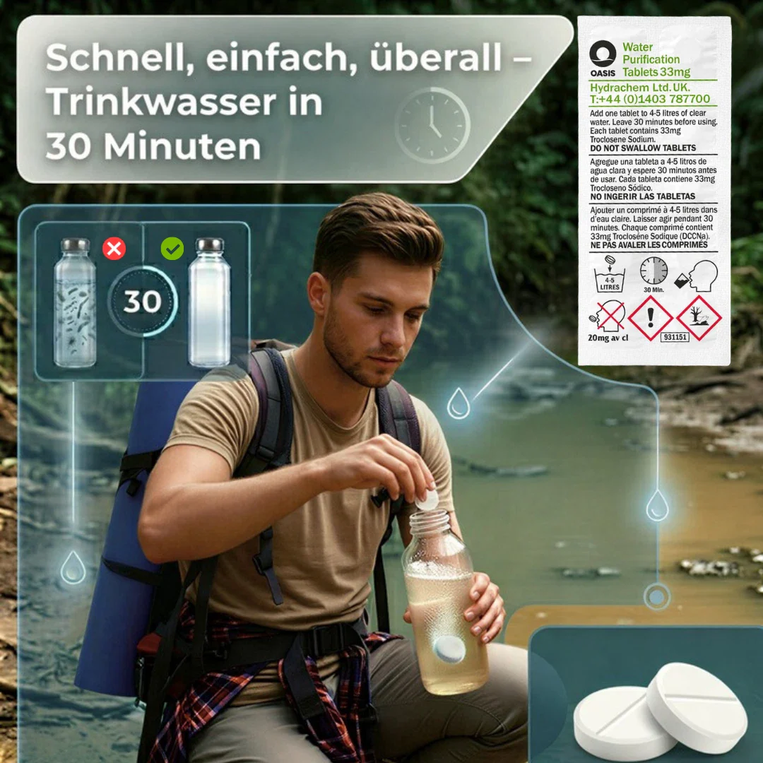 JUNG Oasis 100x5L Tabletten Trinkwasserreinigung +Kanister10L Wasseraufbereitung - Image 7