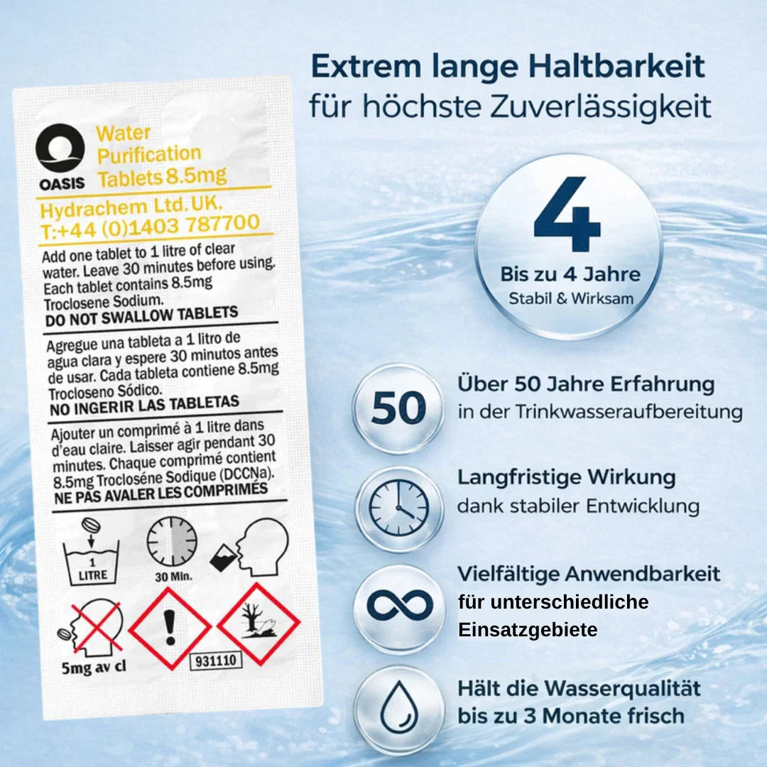 JUNG Oasis 30x1L Tabletten Trinkwasserreinigung +Kanister 10L Wasseraufbereitung - Image 9