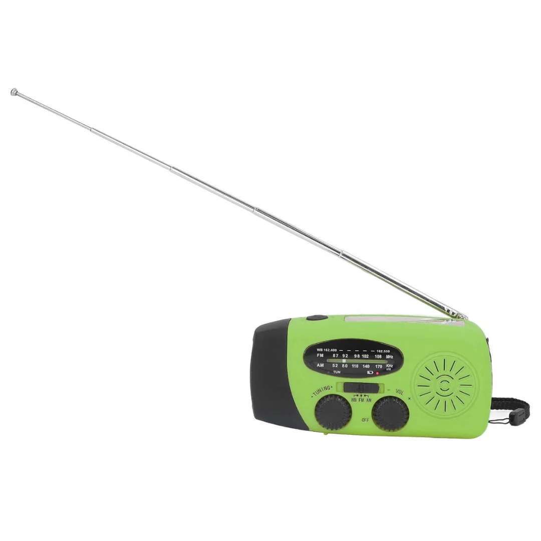 JUNG Solar Kurbelradio Notfallradio 1200mAh Tragbar Radio Solarradio Camping - Image 3