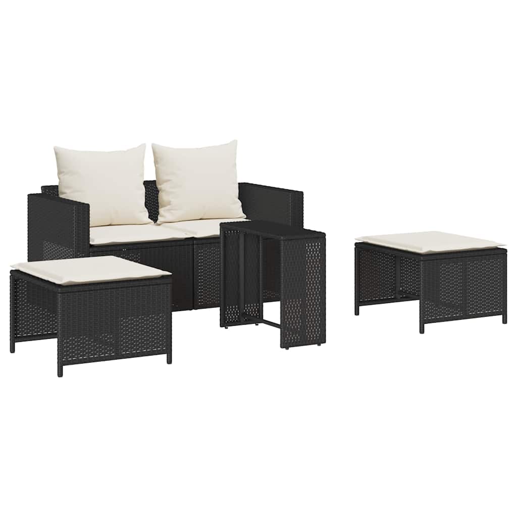 JUNG Vida Garten-Sofagarnitur Kissen Stapelbar Hellgrau Poly Rattan GartenSofagarniturkissen - Image 21