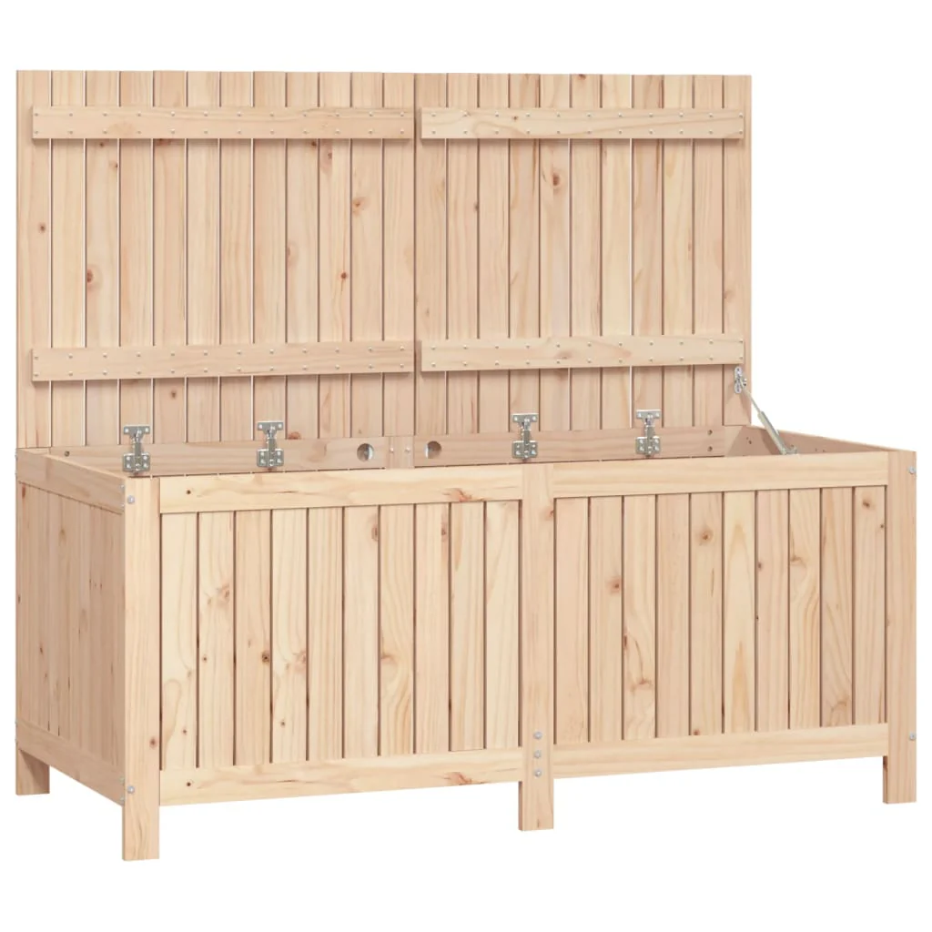 JUNG Vida Gartentruhe Massivholz Kiefer 147x68x64 cm Garten Balkon Terrasse Außenbereich
