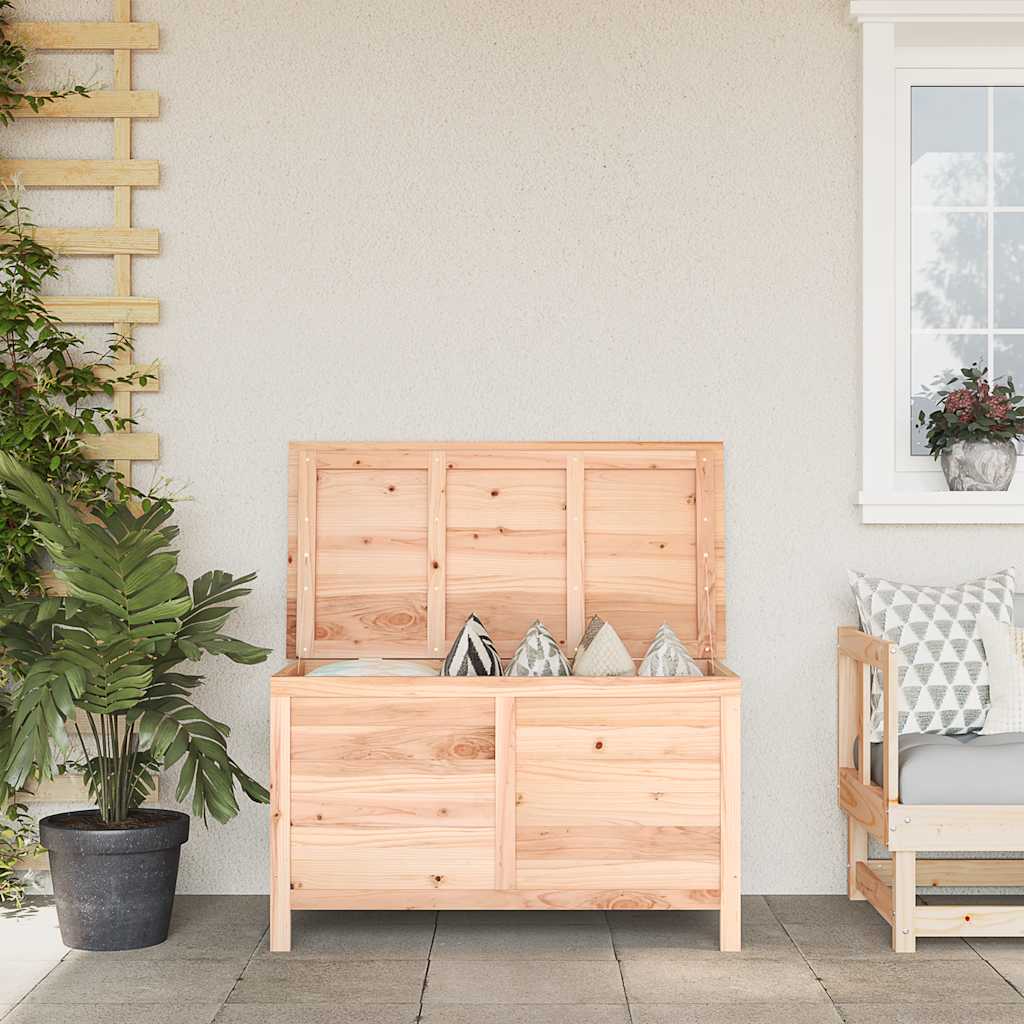 JUNG Vida Gartentruhe Massivholz Tanne 99x50x56,5 cm Garten Balkon Terrasse Außenbereich - Image 2