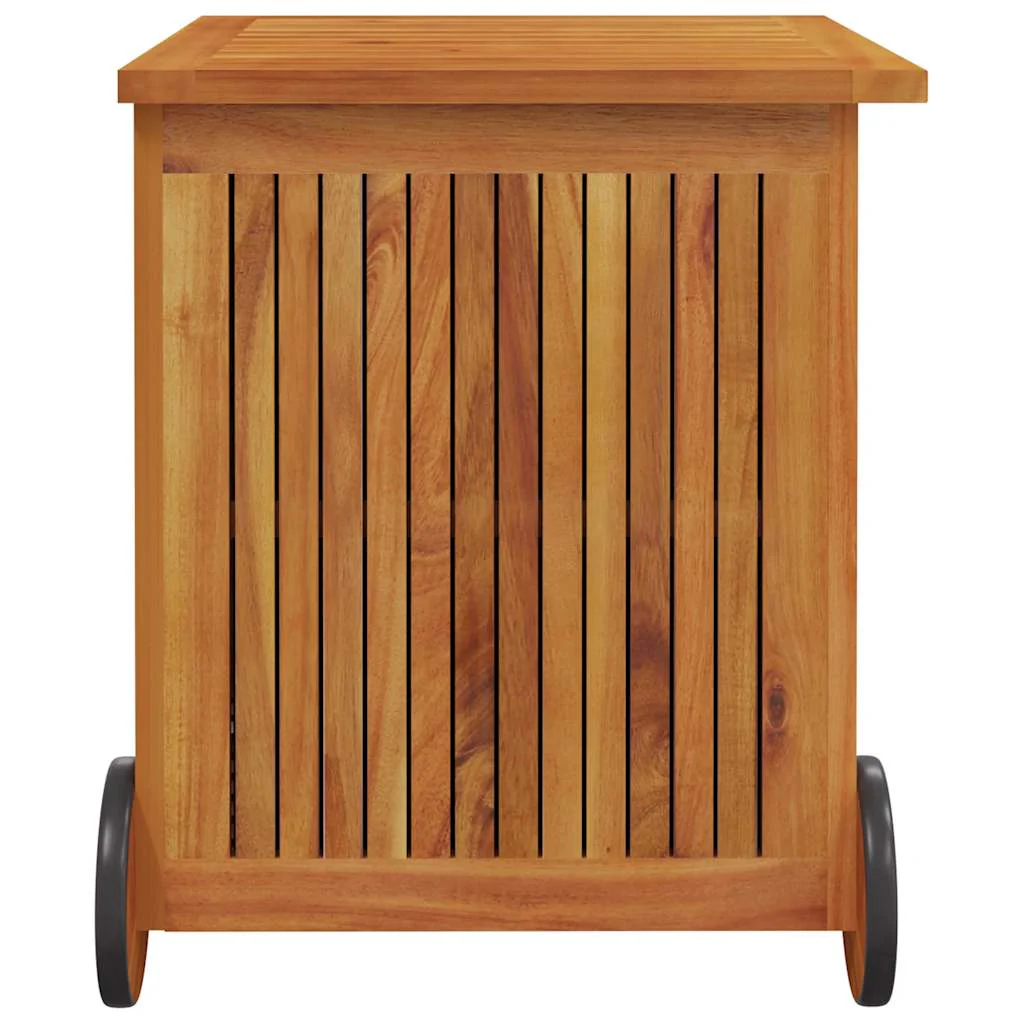 JUNG Vida Gartentruhe Rollen Massivholz Akazie 60x50x58 cm Garten Balkon Terrasse Außenbereich - Image 5
