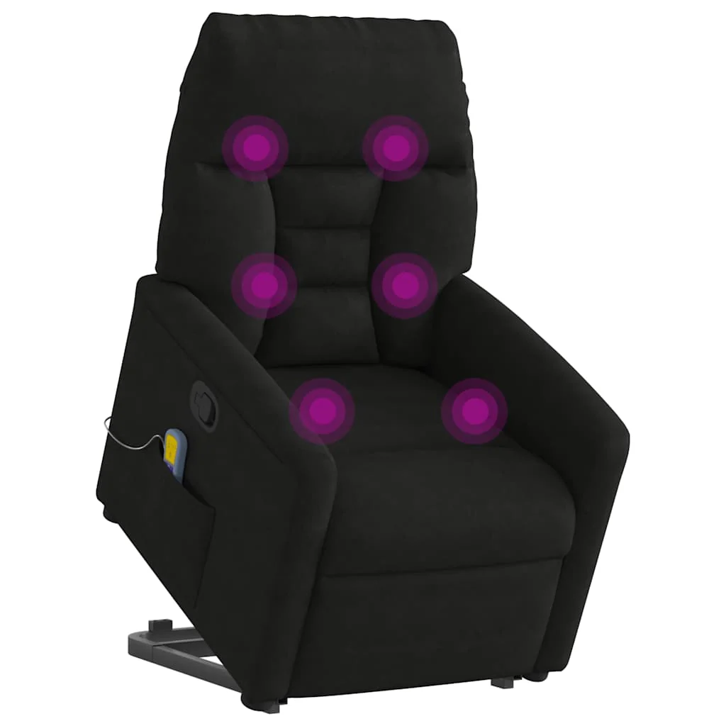 JUNG Vida Massagesessel Aufstehhilfe Hellgrau Mikrofasergewebe Relaxsessel Fernsehsessel - Image 6