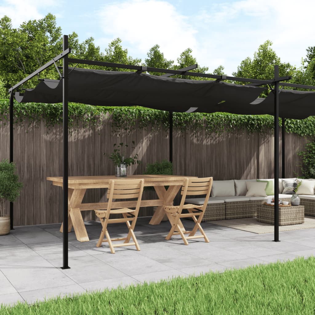 JUNG Vida Pergola Schiebedach Creme 395x292x230 cm - Image 22