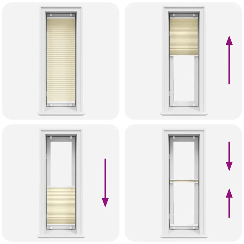 JUNG Vida Plissee Creme Stoffbreite 59,4 cm Polyester 60x200 Faltrollo Fensterplissee - Image 40