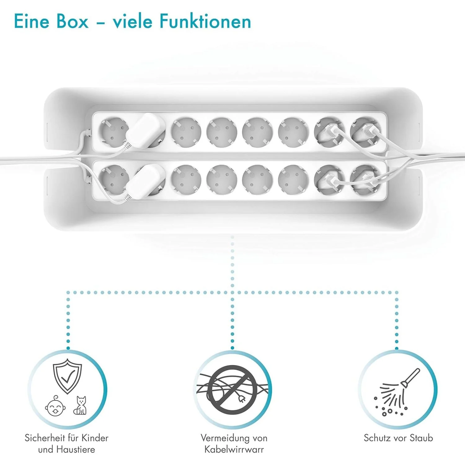 Kabelbox Maxi Weiß - Image 6