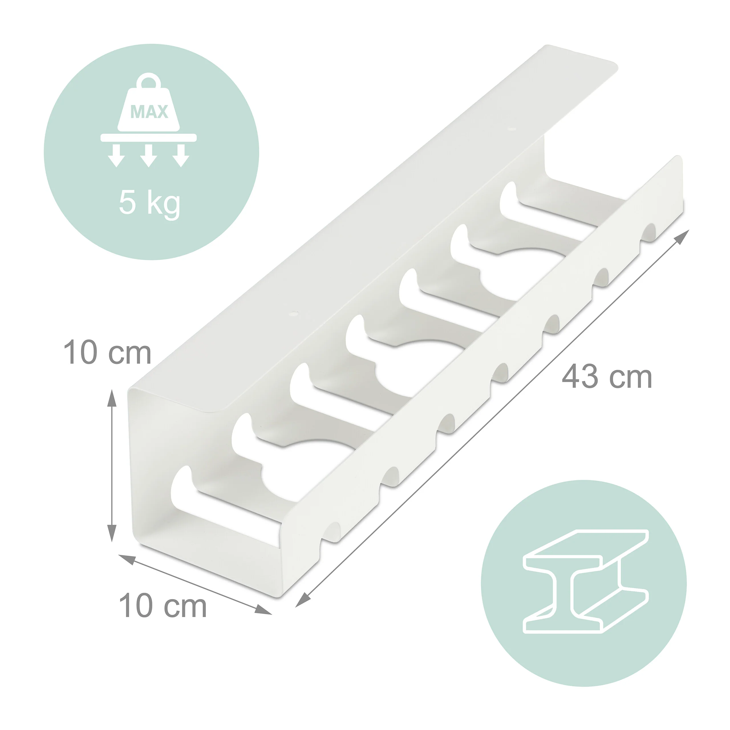 Kabelkanal für Schreibtisch 2er Set - Image 11
