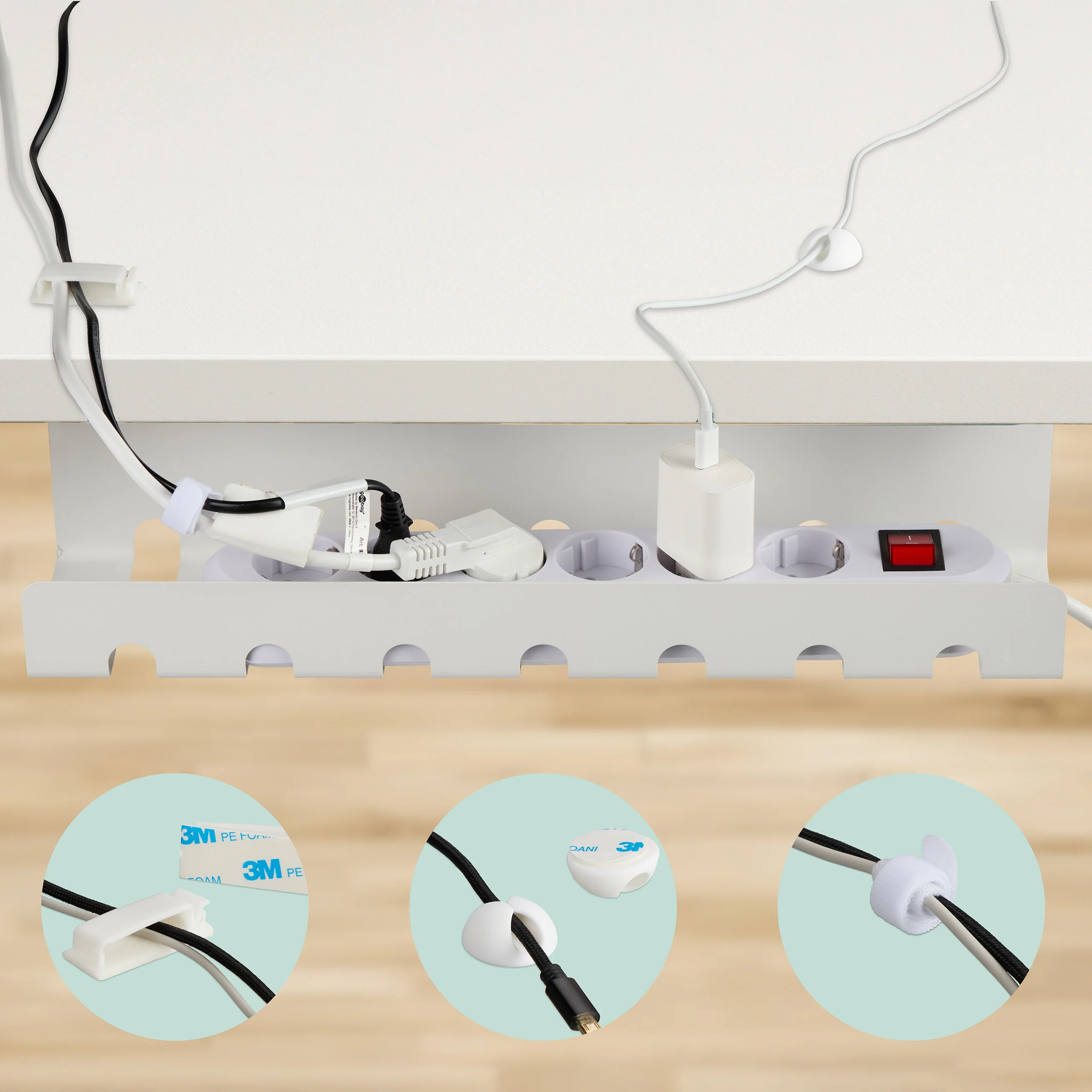 Kabelkanal für Schreibtisch 2er Set - Image 13
