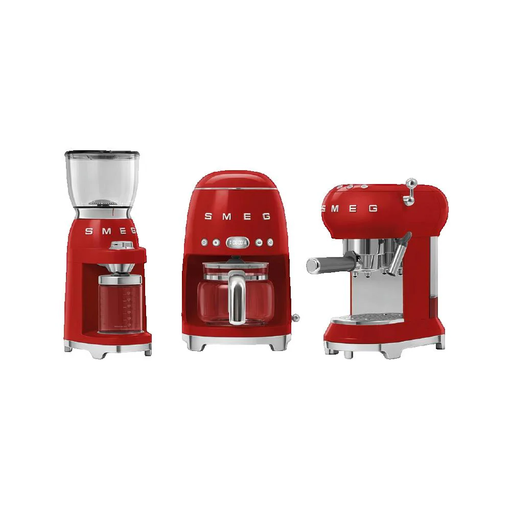 Kaffeemühle smeg CGF01RDEU mit 30 Mahlstufen und Retro-Design - Image 2