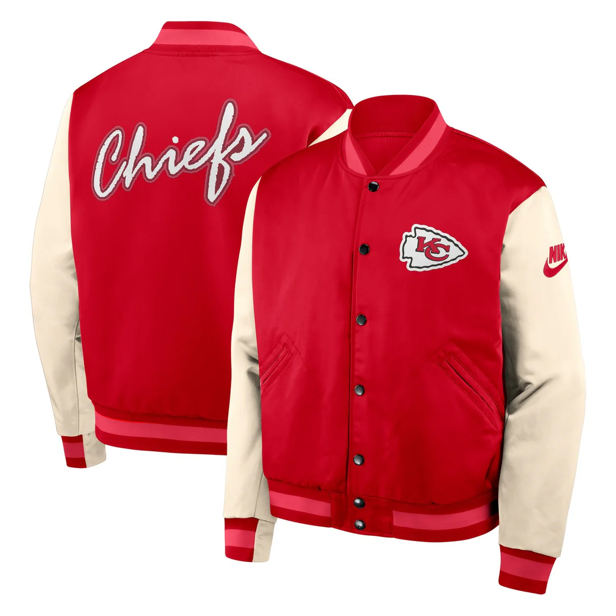 Kansas City Chiefs Nike Legacy Bomber Jacket NFL - Image 5